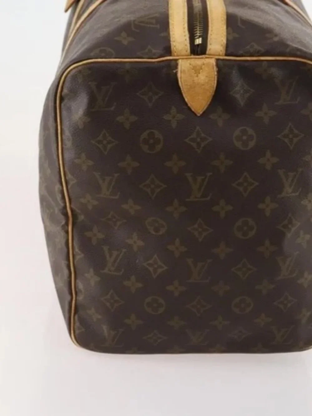 LOUIS VUITTON Monogram Sac Souple 55 Boston Bag M41622 LV Auth bs34380